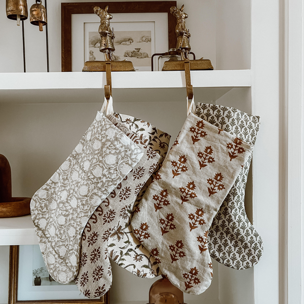 Cypress Floral | Boho Christmas Stocking