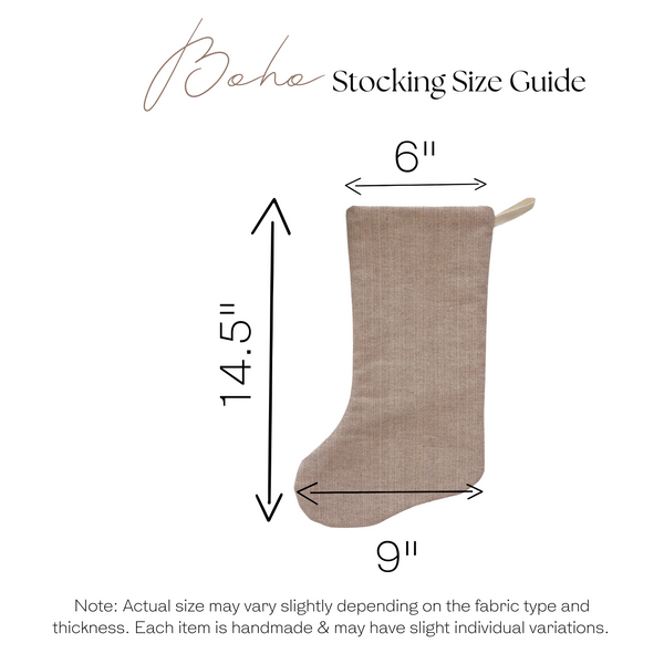 Russet Floral Holiday Stocking (Reversible Design)