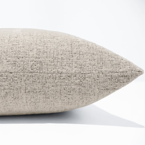 Close-up texture detail of Cloud Textured Pillow Cover showing soft heathered weave and fine texture.