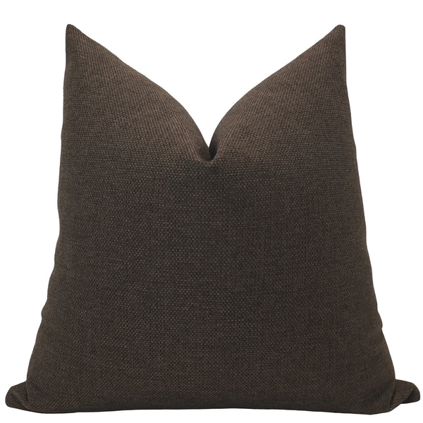 Dark Brown Outdoor Pillow Cover