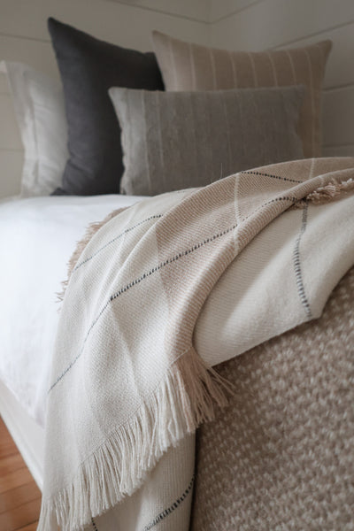 Tia Sand Alpaca Throw Blanket