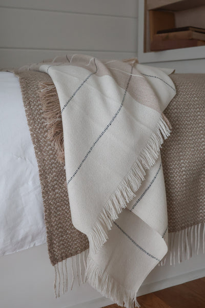 Tia Sand Alpaca Throw Blanket