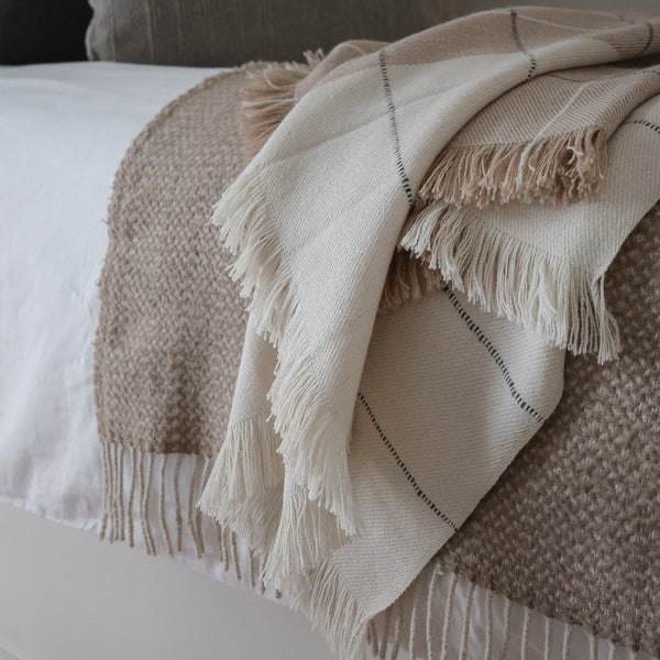 Tia Sand Alpaca Throw Blanket
