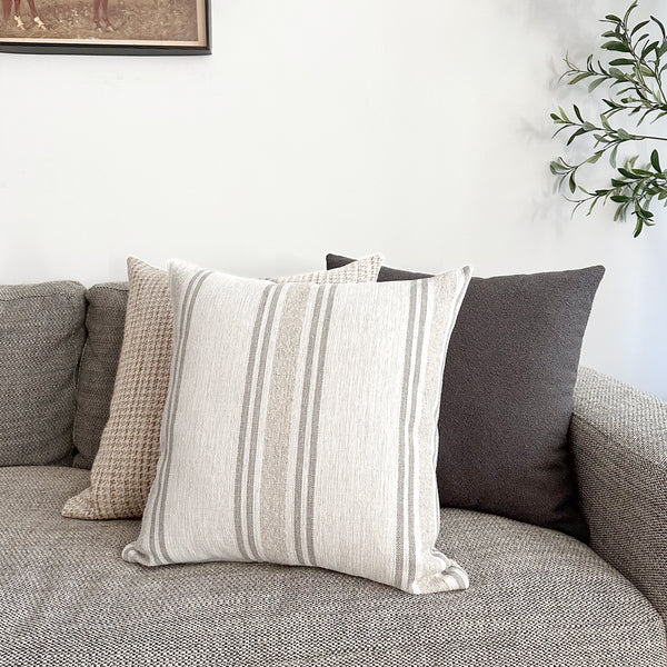 Timeless Stripe | Neutral Indoor/Outdoor Pillow Cover