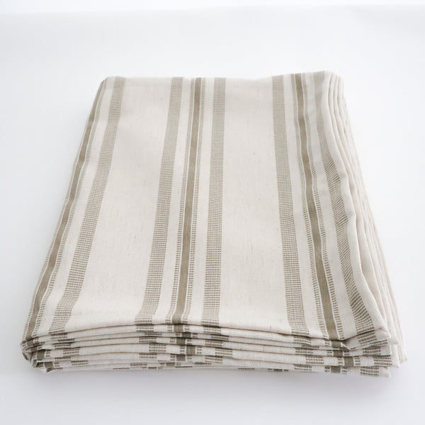 Perennial Stripe | Olive Table Cloth