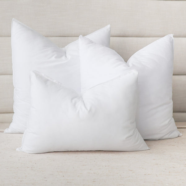 Pillow Insert Set of 3 with Lumbar