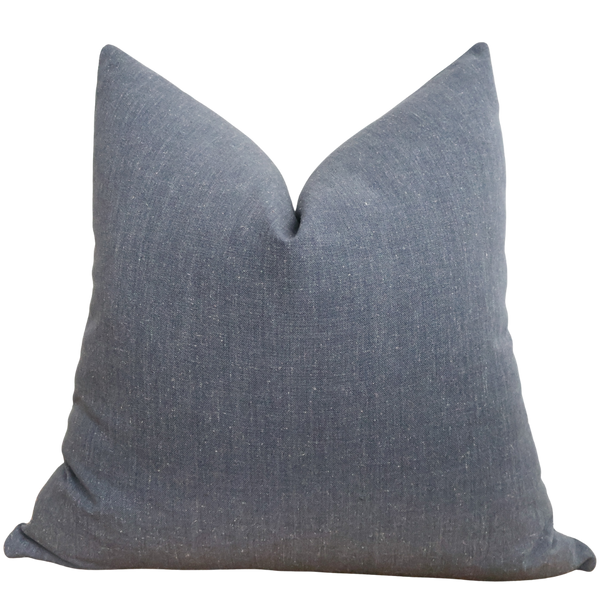 Washed Cotton Jean Pillow Cover