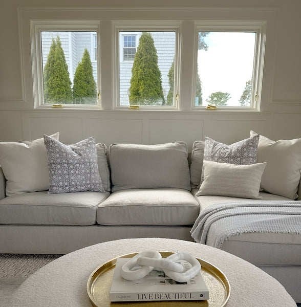 Chaise Sectional Sofa Pillow Combo | 'Penny'