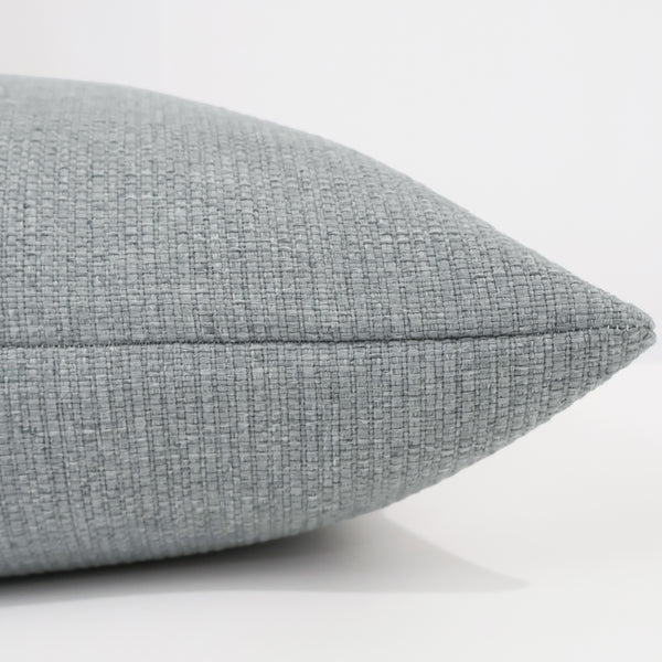 Hackner Home light gray woven pillow cover for modern and cozy home decor.