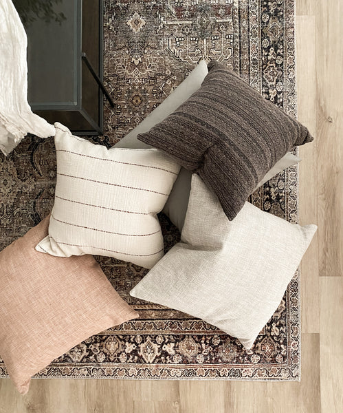 Corded Rust Pillow Cover 14"x36"