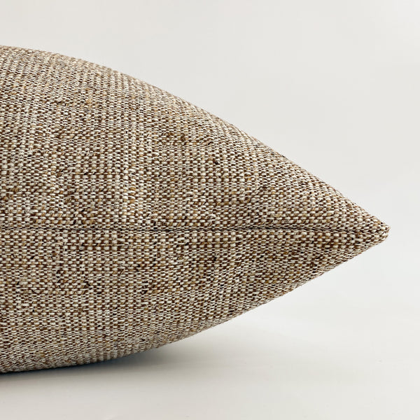 Brown Pillow, Brown Pillow Cover, Throw Pillow, Hackner Home, Decorative Pillows, Designer Pillows, Handmade Pillows, Made in USA pillows, All Brown Pillow, Textured Brown Pillow, Neutral Pillow, Rustic Brown Pillow